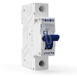 Выключатель автоматический модульный 1П 3А 4.5кА х-ка C TOKOV Electric TKE-PZ45-MCBI-1-3-C