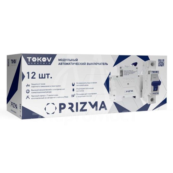 Выключатель автоматический модульный 1П 3А 4.5кА х-ка C TOKOV Electric TKE-PZ45-MCBI-1-3-C