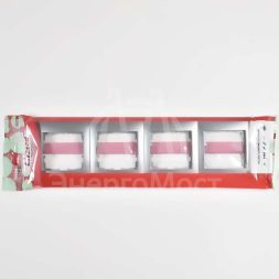 Рамка 4-м KARINA LIFE горизонт. мат. серебр. LEZARD 708-4300-149