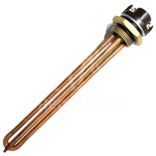 Элемент нагревательный для бойлера ТЭН RDT-1500Вт фланец М6 42мм с терморегулятором 70град. и прокладкой Rexant 70-0317