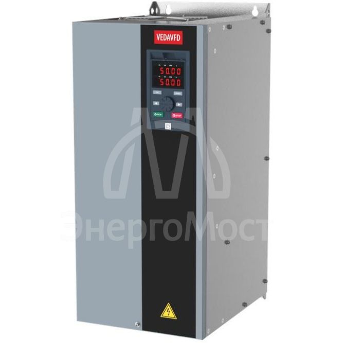 Преобразователь частоты VF-101-P15K-0032-A-T4-E20-B-H вход. 380В выход. 15кВт выход. 32А ток перегрузки 38.4А встроен. тормозн. ключ внешн. дроссель VEDA ABC00030