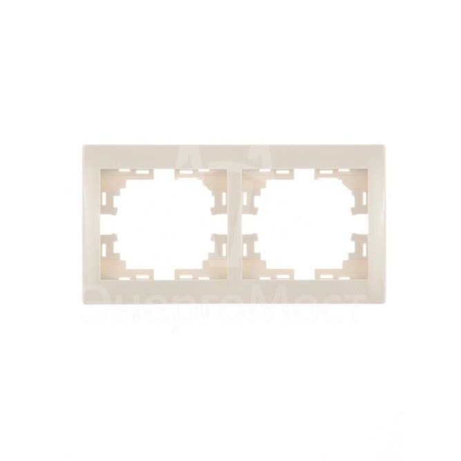 Рамка 2-м Мира горизонт. крем. LEZARD 701-0300-147