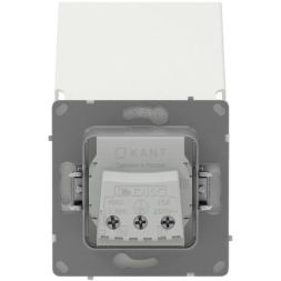Розетка силовая KANT IP44 2P+E защ. шторки с крышкой бел. песок DKC 7010013