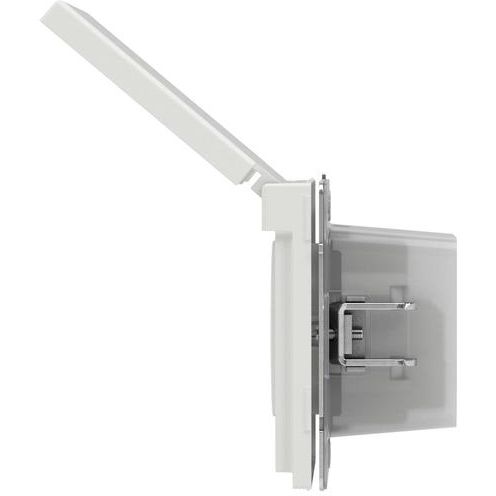 Розетка силовая KANT IP44 2P+E защ. шторки с крышкой бел. песок DKC 7010013