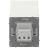 Розетка силовая KANT IP44 2P+E защ. шторки с крышкой бел. песок DKC 7010013
