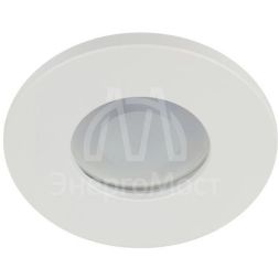 Светильник встраиваемый влагозащищенный WR3 WH MR16/GU5.3 IP44 бел. Эра Б0054368