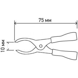Зажим &amp;quot;крокодил&amp;quot; 30А 75мм (уп.100шт) REXANT 16-0015