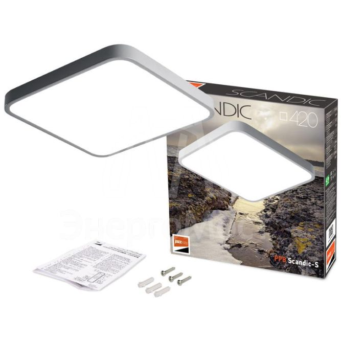 Светильник светодиодный декоративный PPB Scandic-S 54Вт 4000К IP20 настенно-потолочный бытовой GR JazzWay 5037274