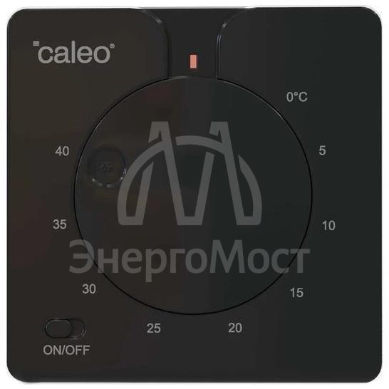 Терморегулятор C430 black встраиваемый аналоговый 3.5кВт CALEO 0К-00000791