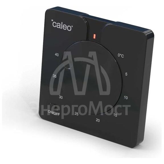 Терморегулятор C430 black встраиваемый аналоговый 3.5кВт CALEO 0К-00000791