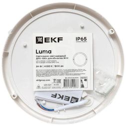 Светильник светодиодный ЖКХ ДПО-1006 24Вт 4000К IP65 круг EKF BKL-1006-R-24-4000