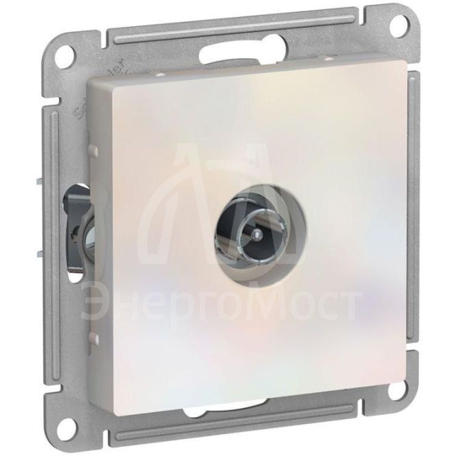 Розетка телевизионная оконечная TV AtlasDesign 1дБ механизм жемчуж. SE ATN000491