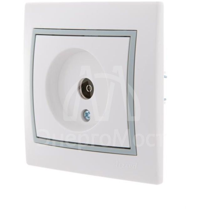 Розетка TV СП Мира оконечная бел./сер. LEZARD 701-0215-130