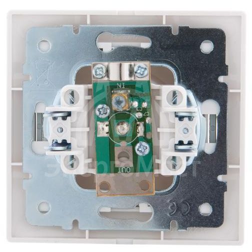 Розетка TV СП Мира оконечная бел./сер. LEZARD 701-0215-130