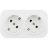 Розетка 2-м ОП Quteo 16А IP20 250В 2х2P+E с заземл. защ. шторки бел. Leg 782237