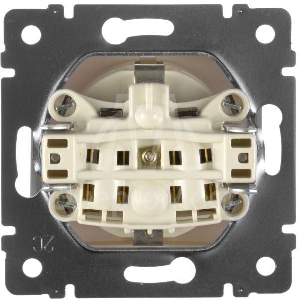 Механизм розетки 1-м СП Valena с защ. крышкой защ. шторки с заземл. сл. кость Leg 774322
