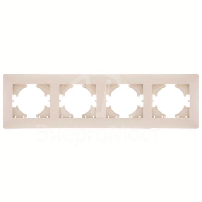 Рамка 4-м Bravo беж. GUSI С1040-003