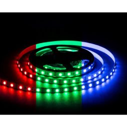 Лента светодиодная 12В 14.4Вт/м RGB smd5050 60д/м IP20 подложка 10мм (уп.5м) OGM LSE-271