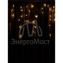 Гирлянда &amp;quot;Бахрома&amp;quot; OIC100LSE-WW-T-I4 100LED тепл. бел. 2х0.56м 20 нитей 24/56/32/48см соединяемая до 20шт. уличная SHLights 4690601040510