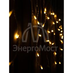 Гирлянда &amp;quot;Бахрома&amp;quot; OIC100LSE-WW-T-I4 100LED тепл. бел. 2х0.56м 20 нитей 24/56/32/48см соединяемая до 20шт. уличная SHLights 4690601040510
