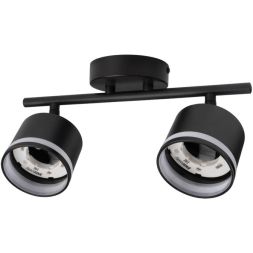 Светильник PCL-0702 max 20Вт (каждая лампа) 2xGX53 IP20 230В BL настен./потолочн. декор. под лампу JazzWay 5066809