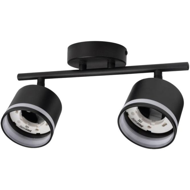 Светильник PCL-0702 max 20Вт (каждая лампа) 2xGX53 IP20 230В BL настен./потолочн. декор. под лампу JazzWay 5066809