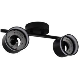 Светильник PCL-0702 max 20Вт (каждая лампа) 2xGX53 IP20 230В BL настен./потолочн. декор. под лампу JazzWay 5066809