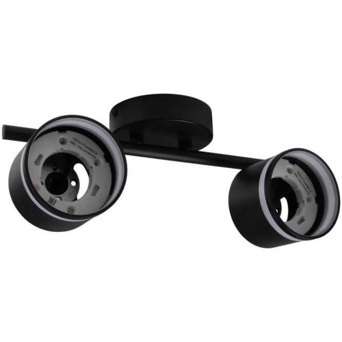 Светильник PCL-0702 max 20Вт (каждая лампа) 2xGX53 IP20 230В BL настен./потолочн. декор. под лампу JazzWay 5066809