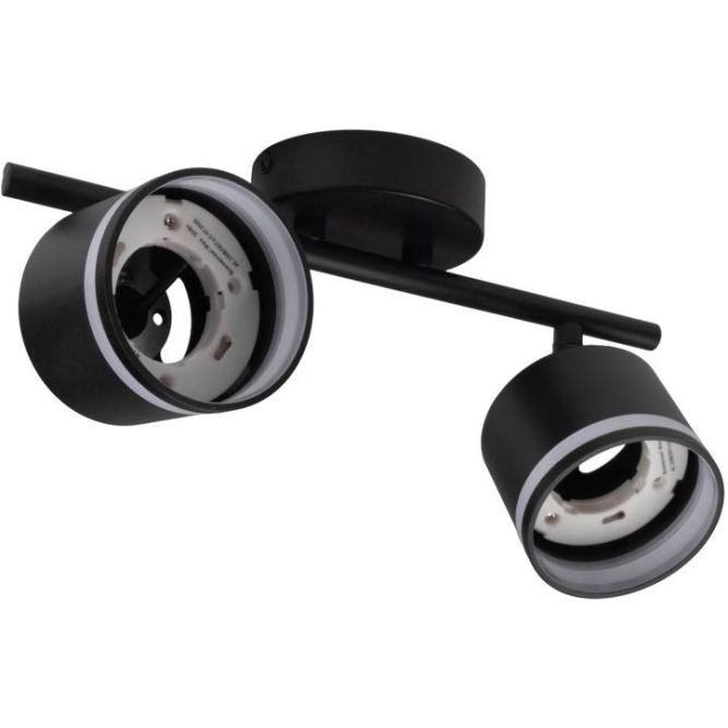 Светильник PCL-0702 max 20Вт (каждая лампа) 2xGX53 IP20 230В BL настен./потолочн. декор. под лампу JazzWay 5066809