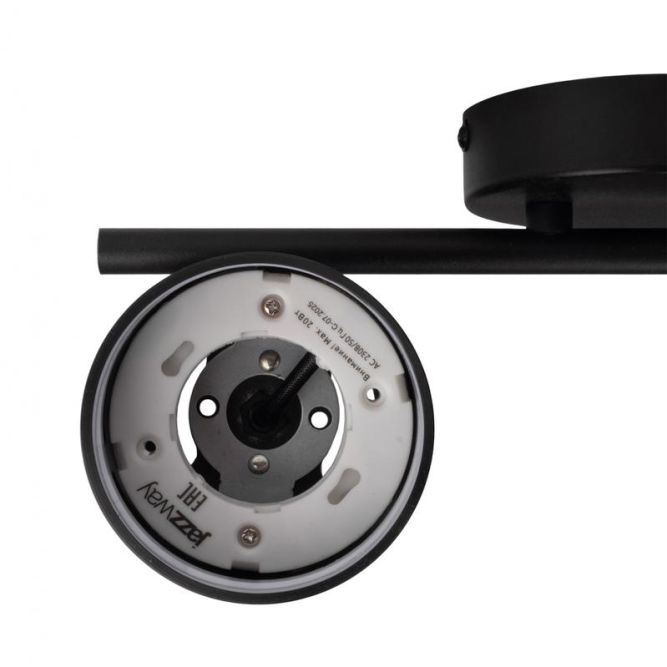 Светильник PCL-0702 max 20Вт (каждая лампа) 2xGX53 IP20 230В BL настен./потолочн. декор. под лампу JazzWay 5066809