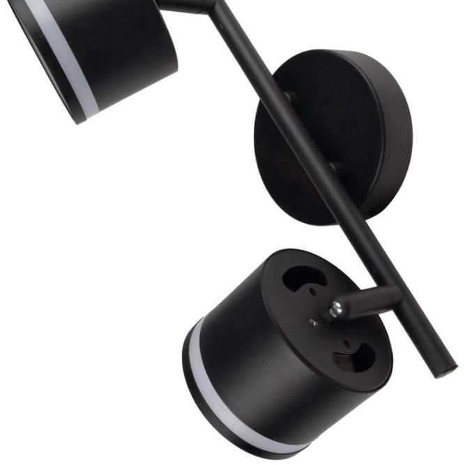 Светильник PCL-0702 max 20Вт (каждая лампа) 2xGX53 IP20 230В BL настен./потолочн. декор. под лампу JazzWay 5066809