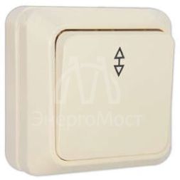 Выключатель проходной 1-кл. ОП Олимп 10А IP20 сл. кость UNIVersal Б-О0025