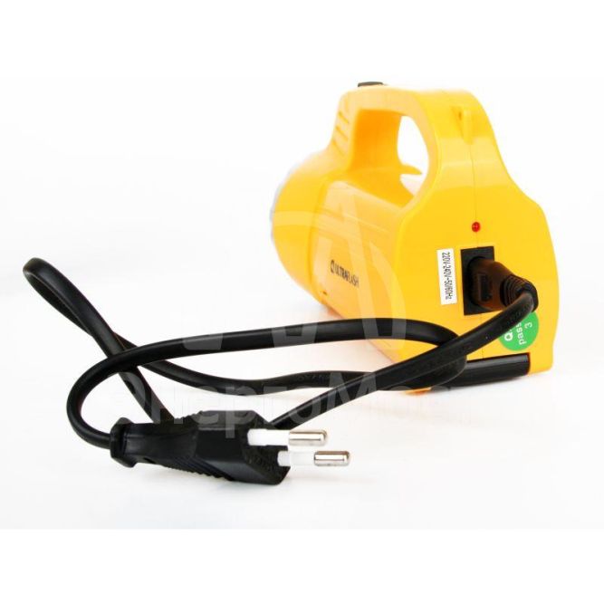 Фонарь LED3819CSM (аккум 220В желт. 9LED +12SMD LED 2 режима SLA) Ultraflash 12102/12860