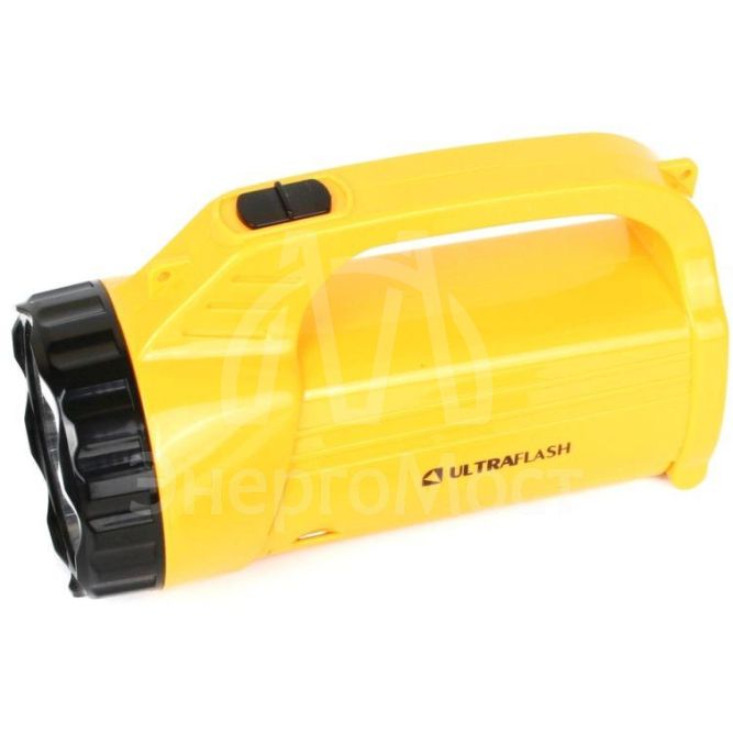 Фонарь LED3819CSM (аккум 220В желт. 9LED +12SMD LED 2 режима SLA) Ultraflash 12102/12860