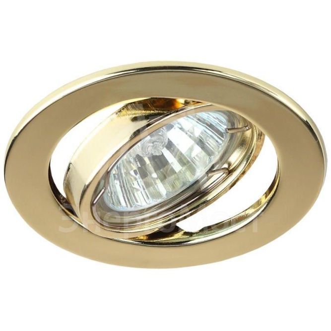 Светильник ST2A GD 50Вт MR16 12В точечный поворот. штампован. зол. ЭРА C0043806