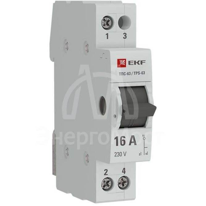 Переключатель трехпозиционный ТПС-63 1P 16А PROxima EKF TPS116