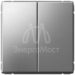 Выключатель 2-кл. ArtGallery (сх. 5) 10AX механизм сталь SE GAL000951