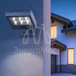 Прожектор садовый ERAFS024-07 6LED 150лм с датчиком движения выносная солнечная батарея ЭРА Б0044247