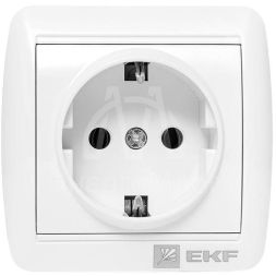 Розетка 1-м ОП Владивосток 16А IP44 с заземл. EKF EQR16-029-30-54