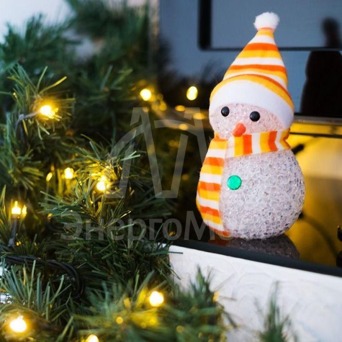 Фигура светодиодная &amp;quot;Снеговик&amp;quot; 17см RGB Neon-Night 513-018