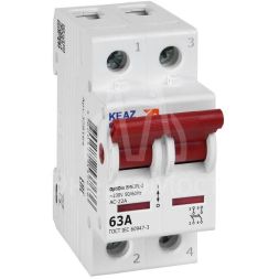 Выключатель нагрузки модульный OptiDin BM63PL-263-УХЛ3 (ВМ63PL) КЭАЗ 328164