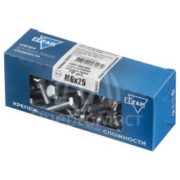 Болт с шестигранной головкой М6х25 DIN 933 оцинк. (уп.70шт) Zitar 105202