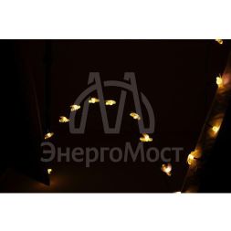 Гирлянда садовая ERASG024-03 ЭРА Пчелки 5.8м солнечная батарея ЭРА Б0044218