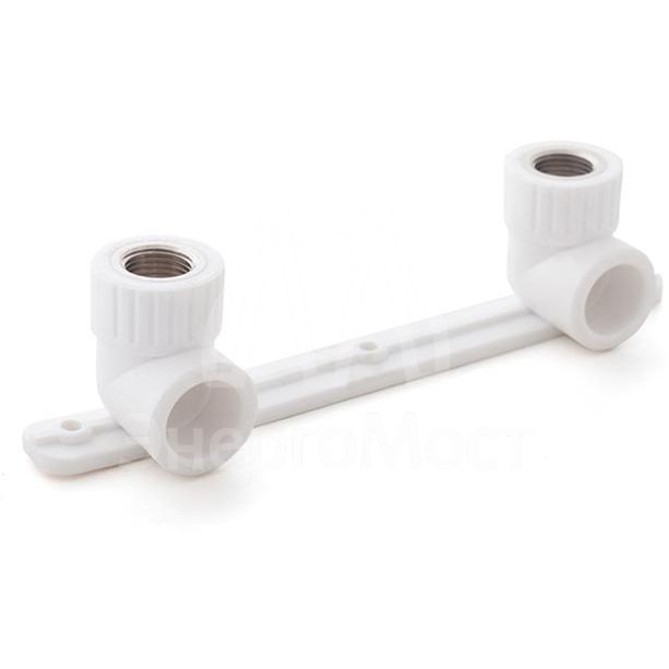 Угольник комбинированный под смеситель PPR внутр. резьба 20х1/2 бел. RTP 10701