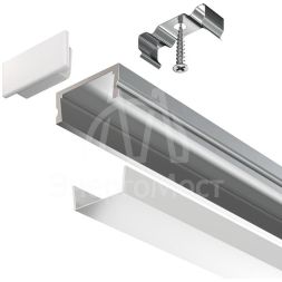 Профиль алюминиевый накладной 15х6 Maytoni ALM001S-2M