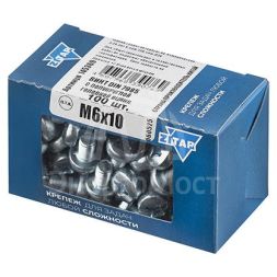 Винт с полукруглой головкой М6х10 DIN 7985 оцинк. (уп.100шт) Zitar 145369