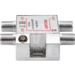 Делитель ТВ &amp;quot;краб&amp;quot; х3 под F разъем 5-2500 МГц &amp;quot;СПУТНИК&amp;quot; Rexant 05-6202