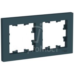 Рамка 2-м AtlasDesign универс. изумруд SchE ATN000802