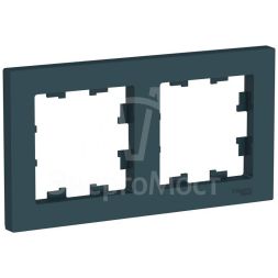 Рамка 2-м AtlasDesign универс. изумруд SchE ATN000802