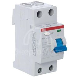 Выключатель дифференциального тока (УЗО) 2п 16А 10мА тип AC F202 ABB 2CSF202001R0160